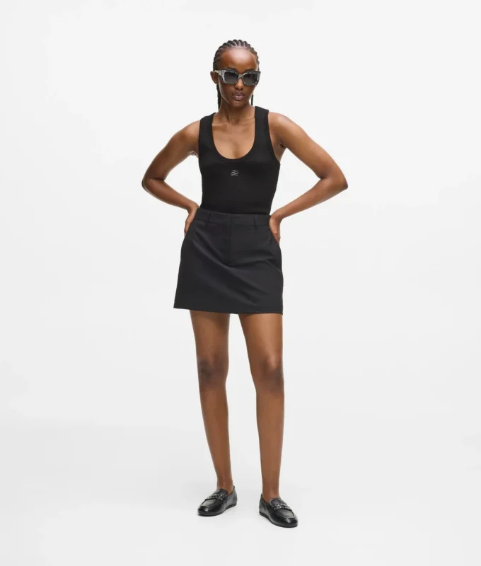 Αμάνικο μπλουζάκι με ραβδώσεις Autograph Αμάνικο μπλουζάκι με ραβδώσεις Autograph