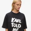 Αποκλειστικό χαλαρό T-shirt «Karl told me» Αποκλειστικό χαλαρό T-shirt «Karl told me»