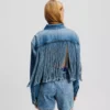 ΧΑΛΑΡΗ ΤΖΑΚΕΤΑ DENIM ΜΕ ΚΡΕΜΜΥΔΙΑ