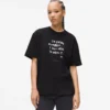 Χαλαρό T-shirt με φράση του Karl