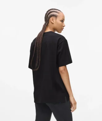 Χαλαρό T-shirt με φράση του Karl