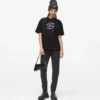 Χαλαρό T-shirt με φράση του Karl