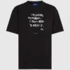 Χαλαρό T-shirt με φράση του Karl