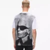 Χαλαρό T-shirt με τύπωμα Karl