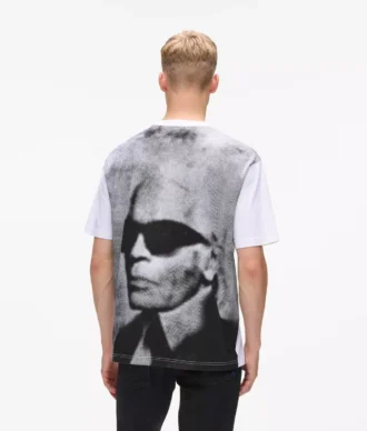 Χαλαρό T-shirt με τύπωμα Karl