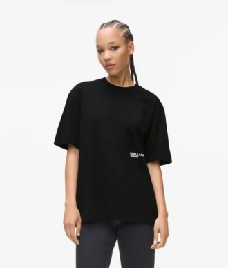Χαλαρό T-shirt με τύπωμα Karl