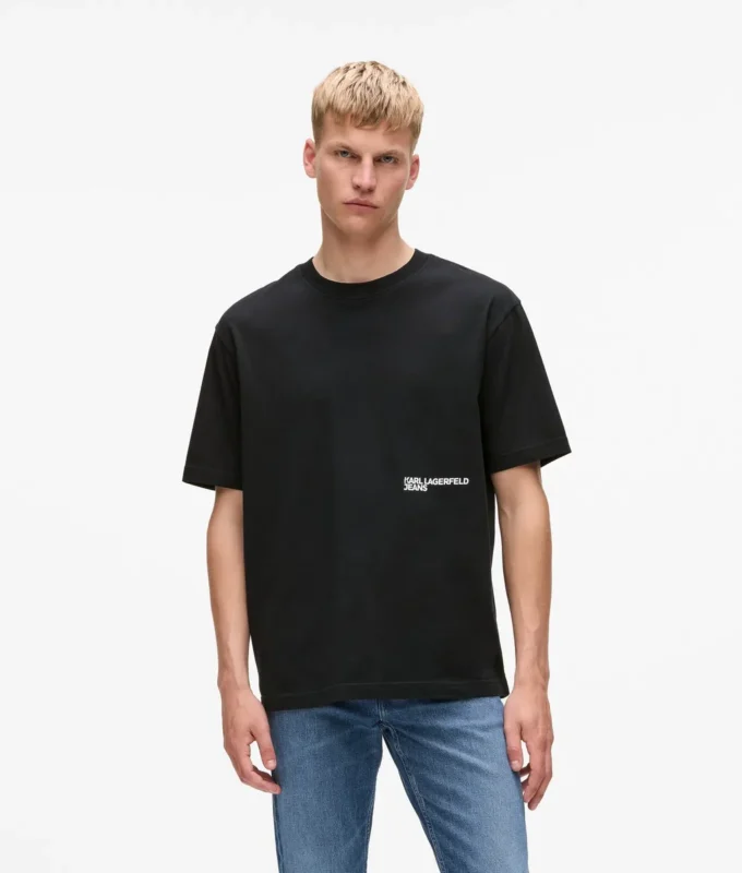 Χαλαρό T-shirt με τύπωμα Karl