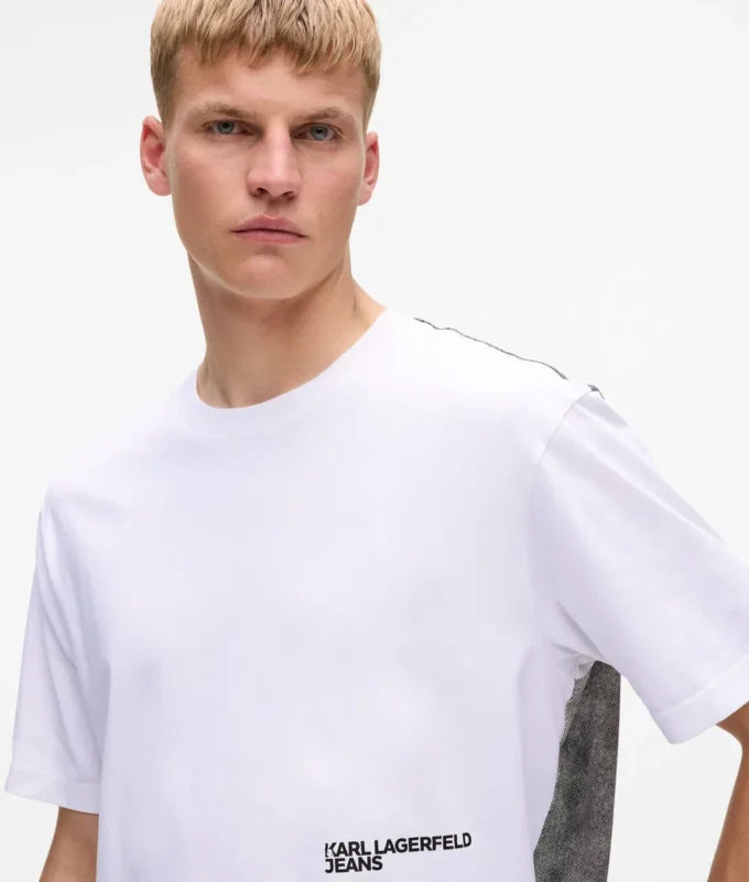 Χαλαρό T-shirt με τύπωμα Karl