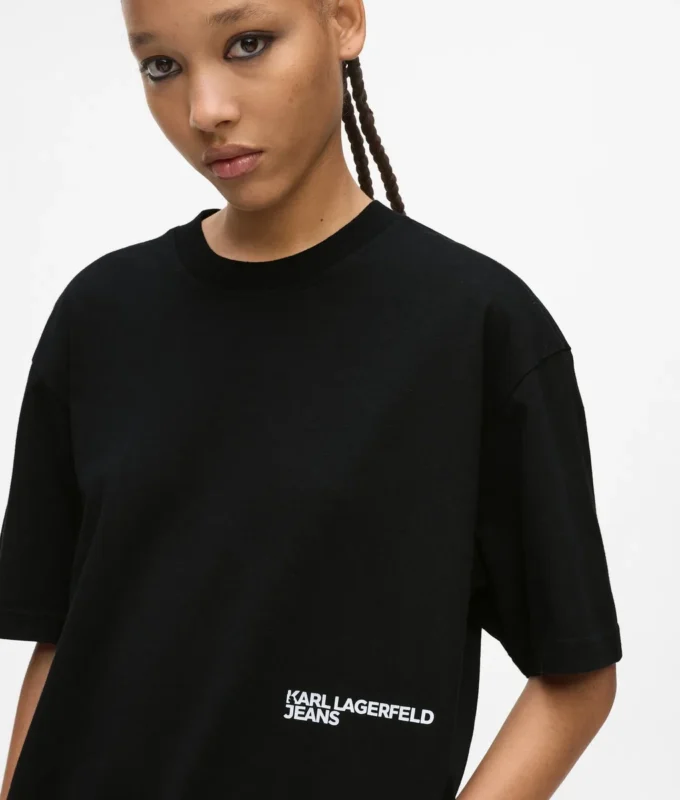 Χαλαρό T-shirt με τύπωμα Karl