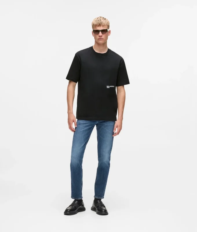 Χαλαρό T-shirt με τύπωμα Karl