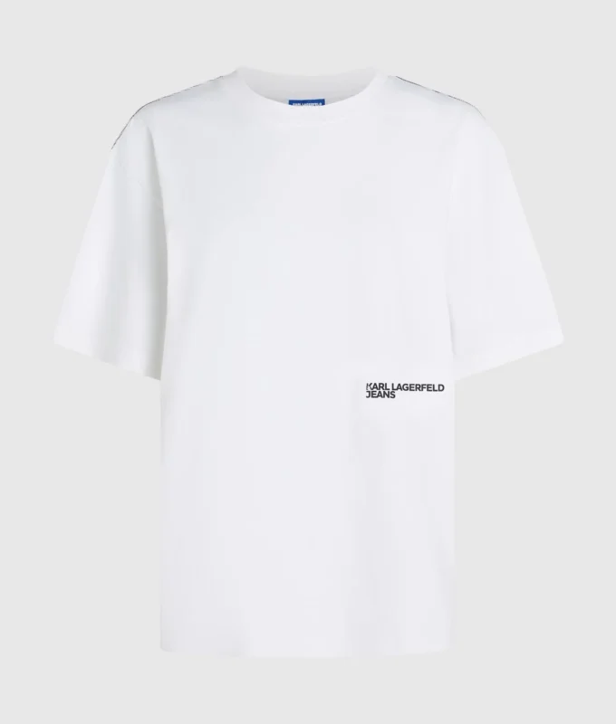 Χαλαρό T-shirt με τύπωμα Karl