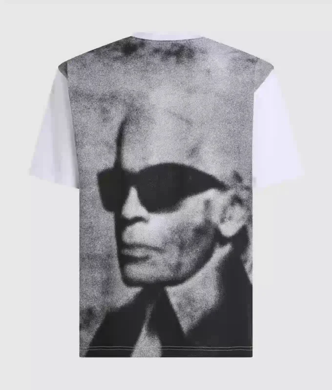 Χαλαρό T-shirt με τύπωμα Karl