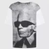 Χαλαρό T-shirt με τύπωμα Karl