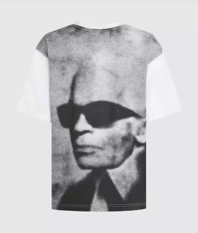 Χαλαρό T-shirt με τύπωμα Karl