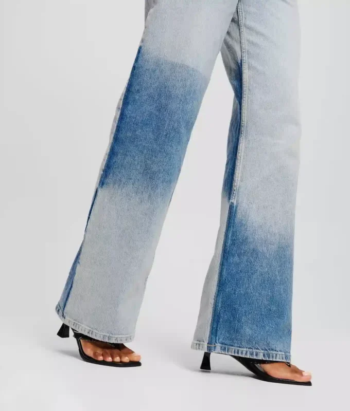 ΧΑΛΑΡΩΤΙΚΟ JEANS ΜΕ ΧΡΩΜΑΤΙΚΑ ΤΜΗΜΑΤΑ