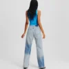 ΧΑΛΑΡΩΤΙΚΟ JEANS ΜΕ ΧΡΩΜΑΤΙΚΑ ΤΜΗΜΑΤΑ