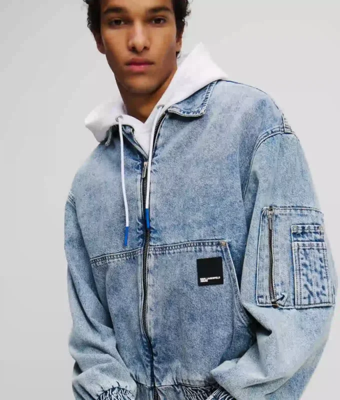 DENIM BOMBER JACKET DENIM BOMBER JACKET