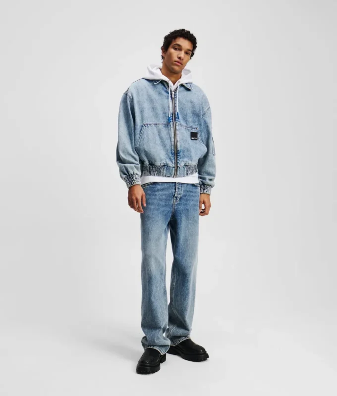 DENIM BOMBER JACKET DENIM BOMBER JACKET