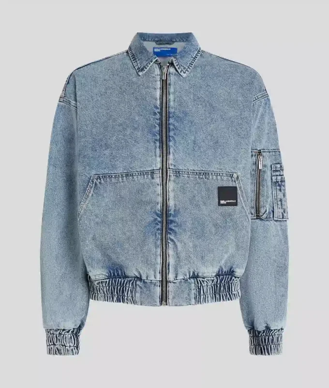DENIM BOMBER JACKET DENIM BOMBER JACKET