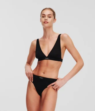 ESSENTIAL LOGO PLUNGE BRALETTE