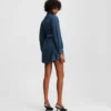 ΦΟΡΕΜΑ DENIM ΜΕ ΦΟΥΣΚΩΤΑ ΜΑΝΙΚΙΑ ΦΟΡΕΜΑ DENIM ΜΕ ΦΟΥΣΚΩΤΑ ΜΑΝΙΚΙΑ