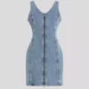 ΦΟΡΕΜΑ DENIM ΜΕ V-NECK ΦΟΡΕΜΑ DENIM ΜΕ V-NECK