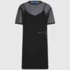 Φόρεμα T-shirt από πλέγμα