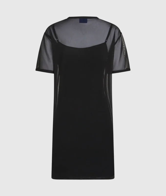 Φόρεμα T-shirt από πλέγμα