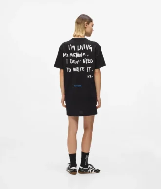 Φόρεμα T-shirt με φράση του Karl