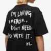 Φόρεμα T-shirt με φράση του Karl