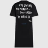Φόρεμα T-shirt με φράση του Karl