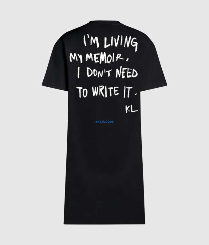 Φόρεμα T-shirt με φράση του Karl
