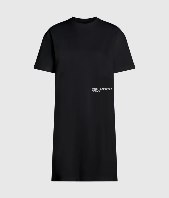 Φόρεμα T-shirt με φράση του Karl