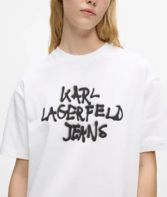 Φόρεμα T-shirt με γκράφιτι