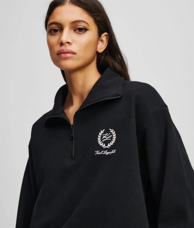HOTEL KARL LOUNGEWEAR HALF-ZIP SWEATSHIRT HOTEL KARL LOUNGEWEAR HALF-ZIP SWEATSHIRT