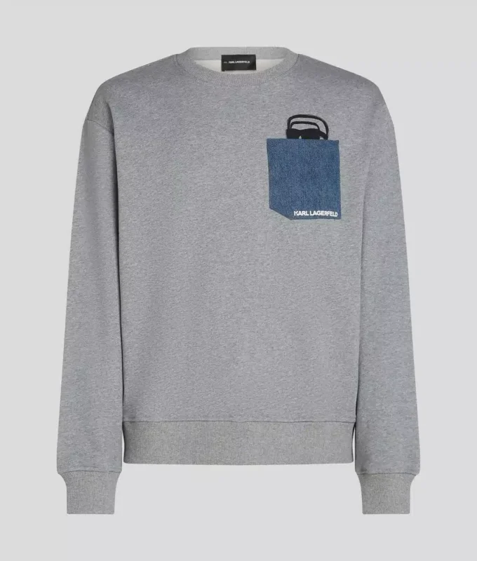 IKON DENIM POCKET SWEATSHIRT IKON DENIM POCKET SWEATSHIRT