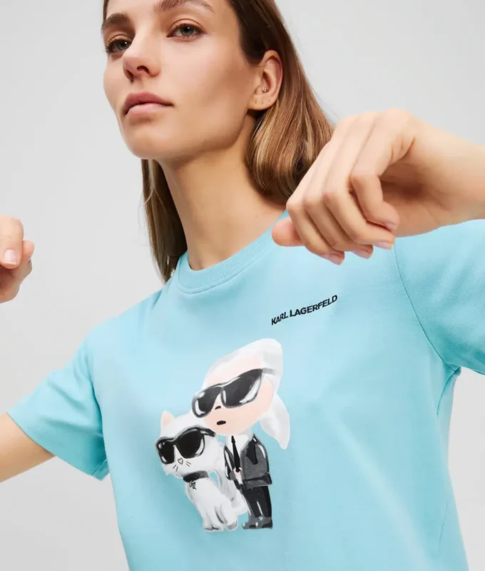 IKON KARL & CHOUPETTE AQUARELLE T-SHIRT IKON KARL & CHOUPETTE AQUARELLE T-SHIRT