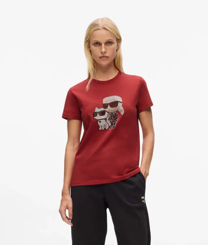 IKON KARL & CHOUPETTE RHINESTONE T-SHIRT IKON KARL & CHOUPETTE RHINESTONE T-SHIRT