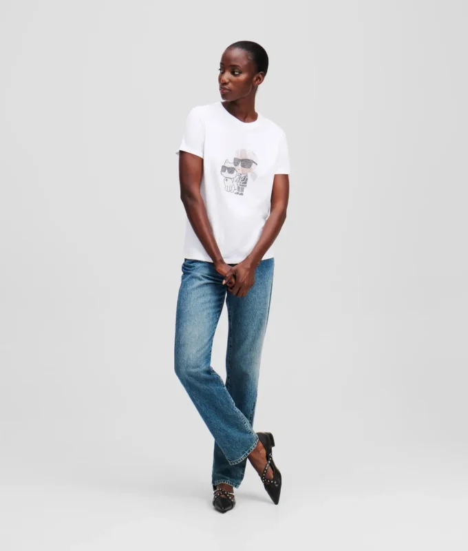 IKON KARL & CHOUPETTE RHINESTONE T-SHIRT IKON KARL & CHOUPETTE RHINESTONE T-SHIRT