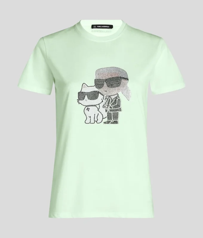 IKON KARL & CHOUPETTE RHINESTONE T-SHIRT IKON KARL & CHOUPETTE RHINESTONE T-SHIRT