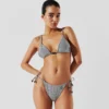 IKON STRIPED TRIANGLE BIKINI TOP IKON STRIPED TRIANGLE BIKINI TOP