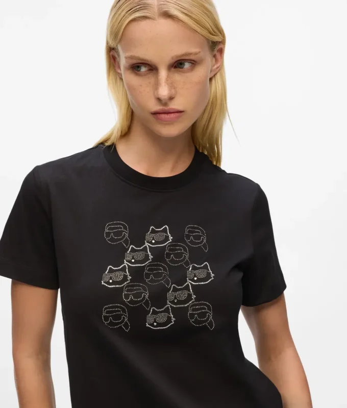 Ikon T-shirt με στρας Ikon T-shirt με στρας