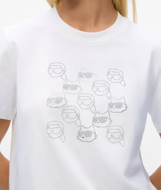 Ikon T-shirt με στρας Ikon T-shirt με στρας