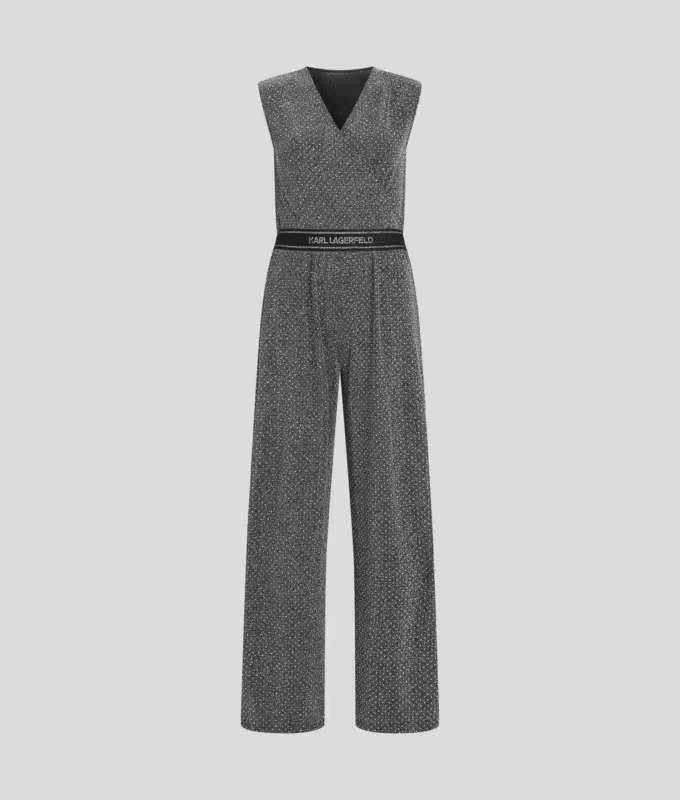 JERSEY RHINESTONE JUMPSUIT JERSEY RHINESTONE JUMPSUIT