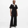 Jumpsuit με χαρακτηριστικό γιακά