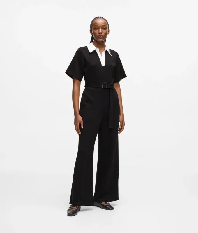 Jumpsuit με χαρακτηριστικό γιακά
