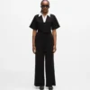 Jumpsuit με χαρακτηριστικό γιακά