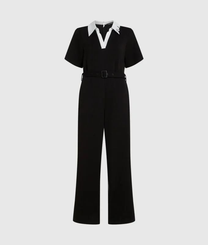 Jumpsuit με χαρακτηριστικό γιακά