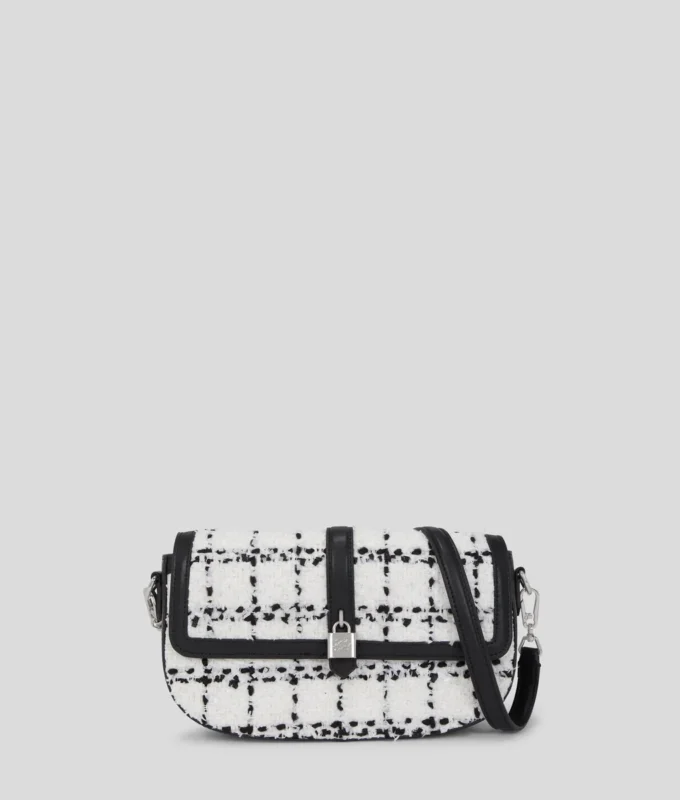 K/AUTOGRAPH PADLOCK BOUCLÉ SHOULDER BAG K/AUTOGRAPH PADLOCK BOUCLÉ SHOULDER BAG