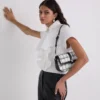 K/AUTOGRAPH PADLOCK BOUCLÉ SHOULDER BAG K/AUTOGRAPH PADLOCK BOUCLÉ SHOULDER BAG